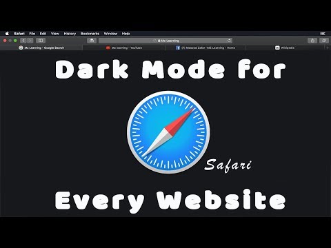 turn safari dark mode on