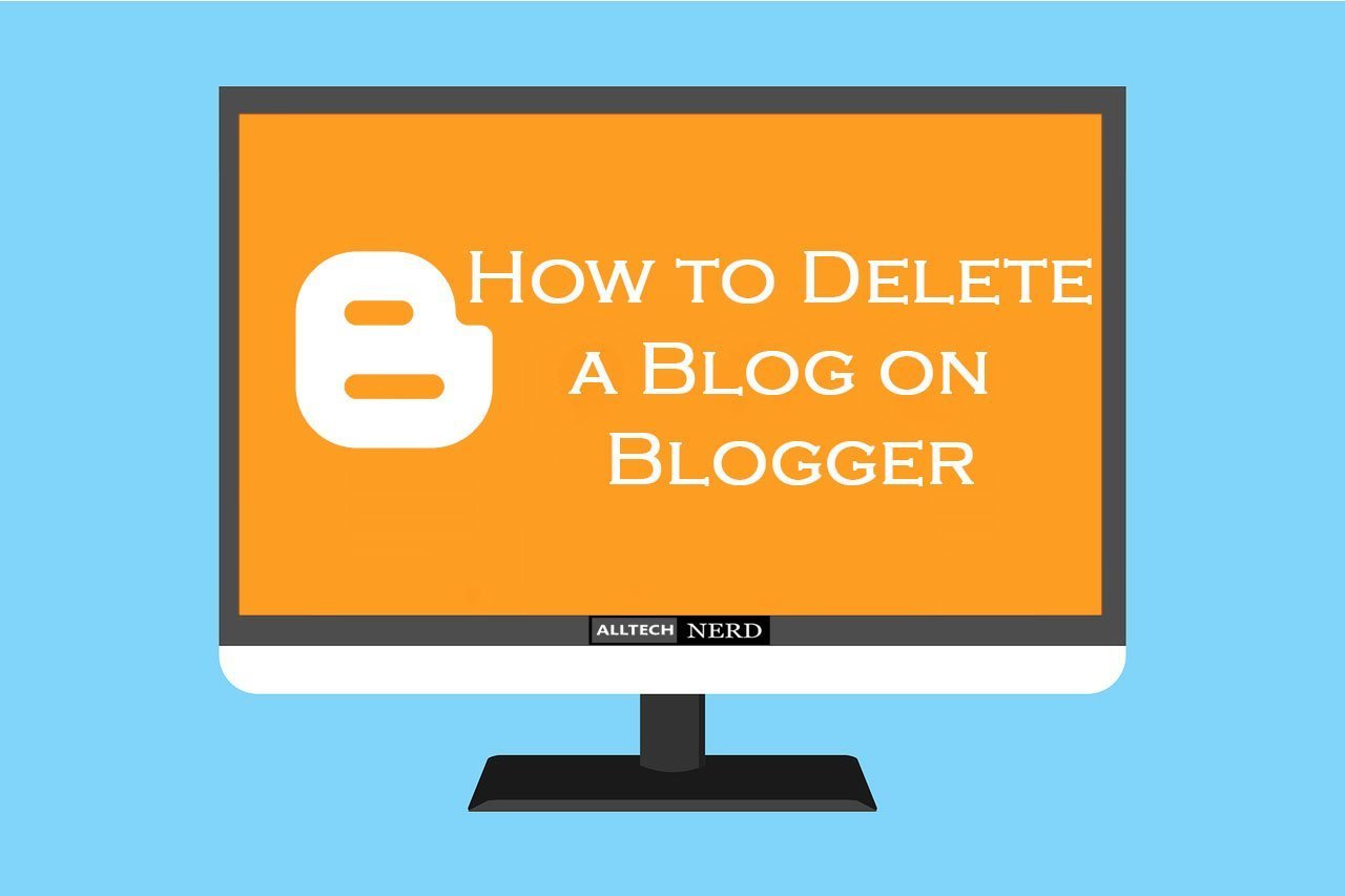 how to delete a blogger account