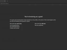 Browse As Guest Edge Browser