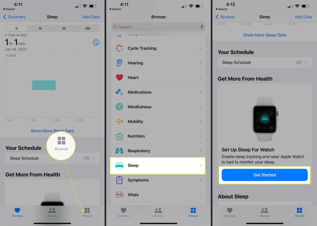 Get Started Sleep Tracking Apple Watch