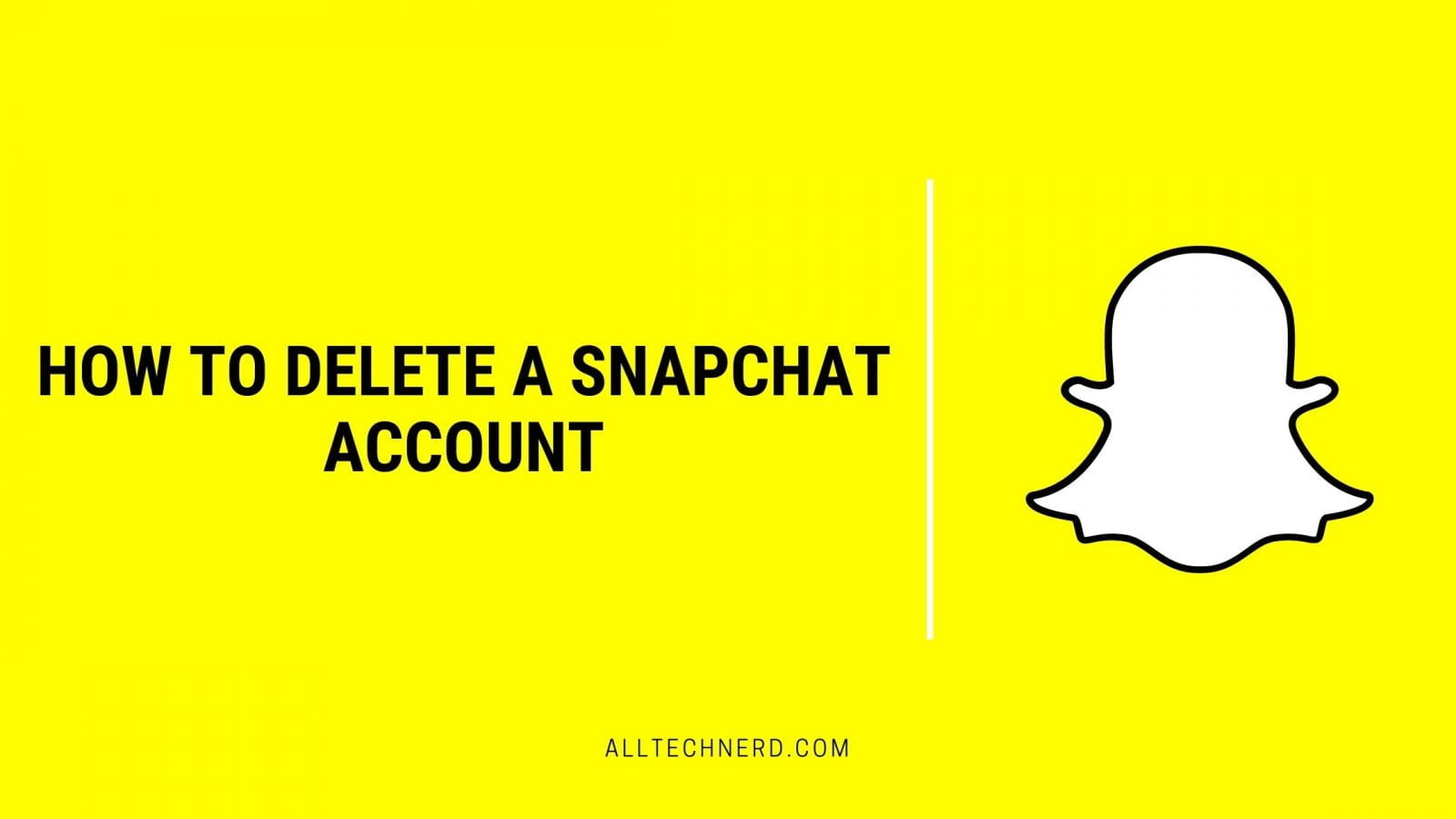 How to Delete a Snapchat account