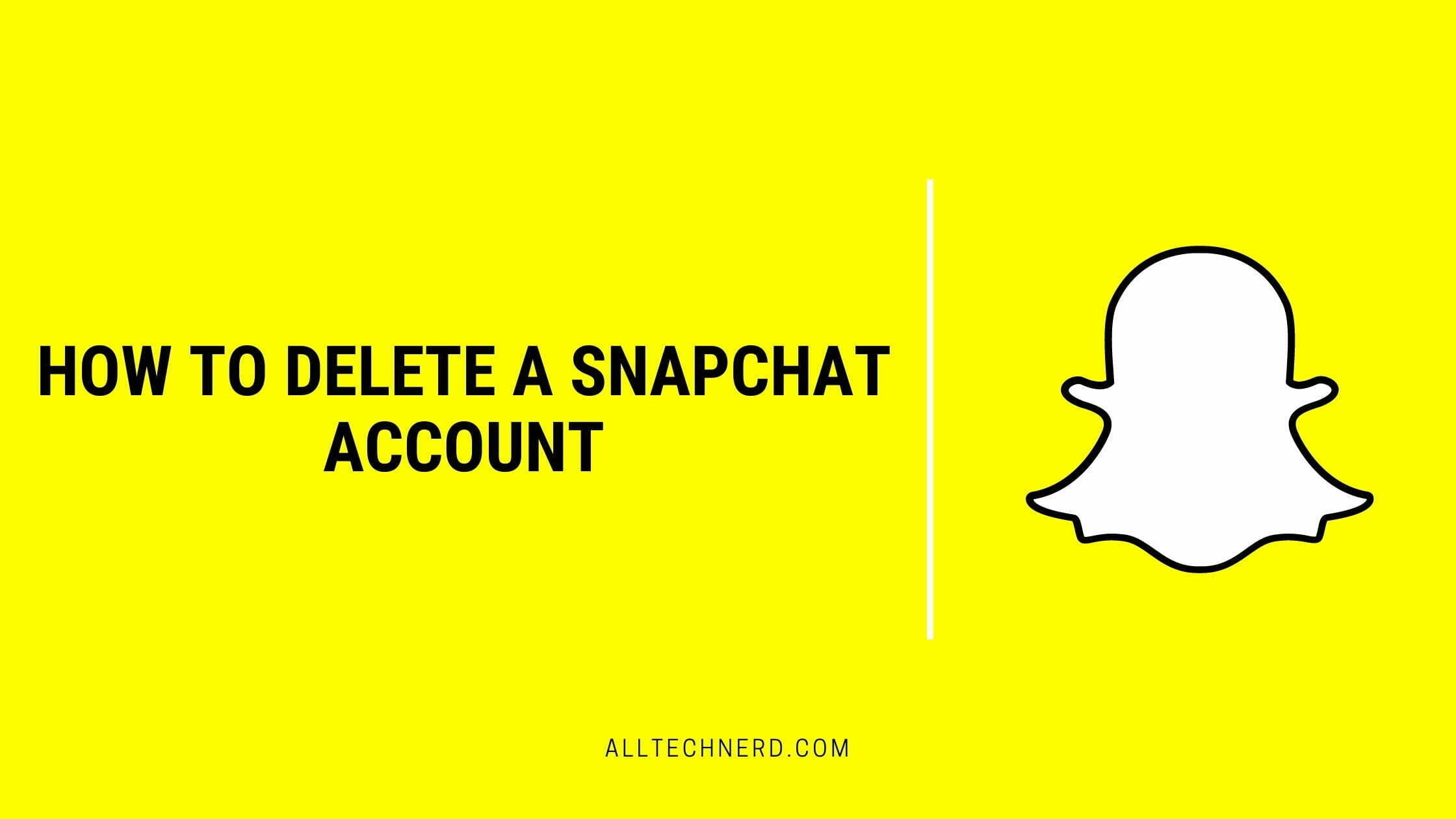 How to Delete a Snapchat account