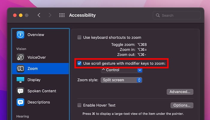 How to Enable and Use Accessibility Zoom on Mac