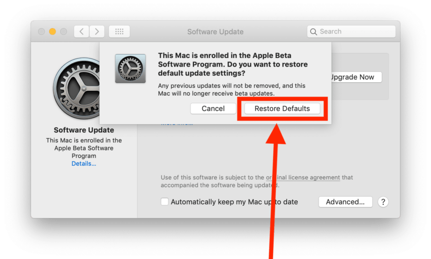 How to Stop Getting Beta Updates on MacOS