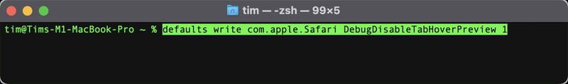 disable-safari-tab-previews-terminal