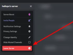 How to leave a Discord Server