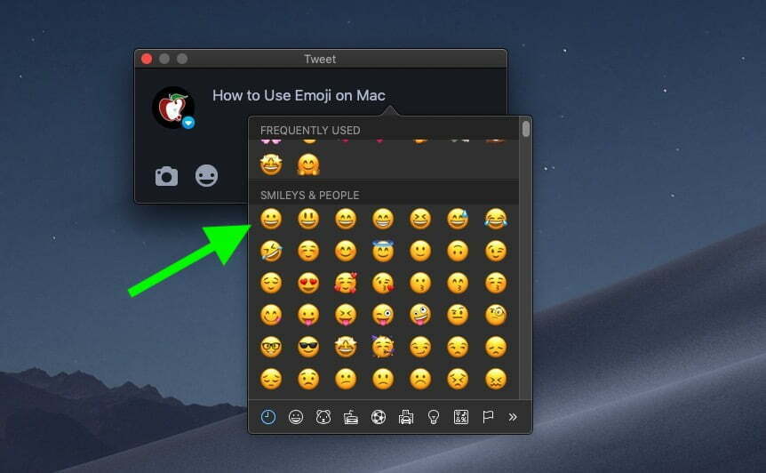 How to add Emojis to your favorites list on Mac