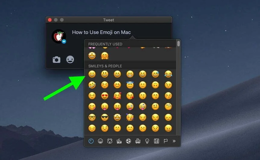 How to add Emojis to your favorites list on Mac