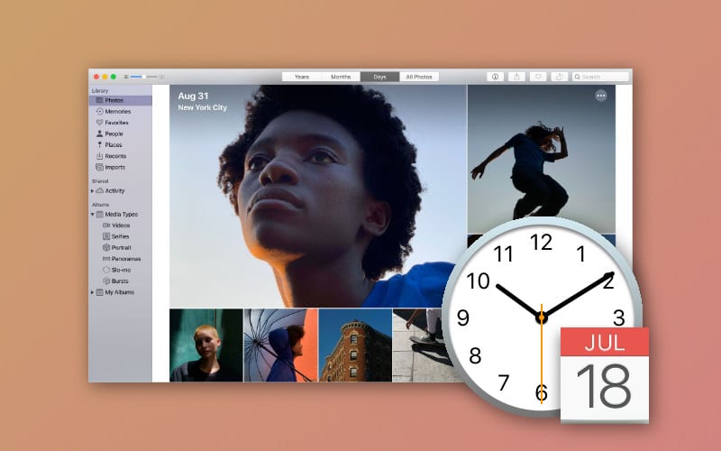How to edit the date and time of images in Photos on Mac