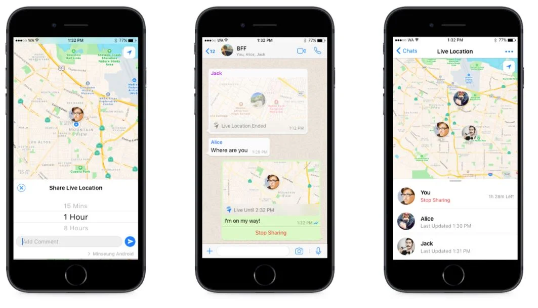 Track People on WhatsApp with Live Location