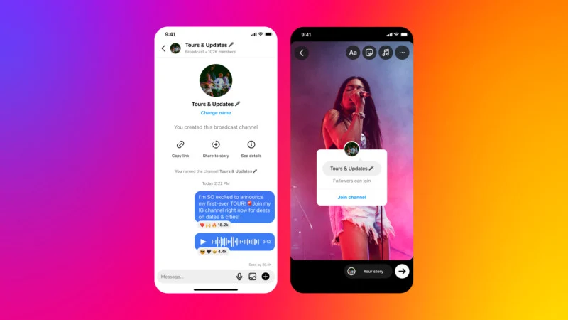 Instagram launches 'Channels', a new broadcast chat feature