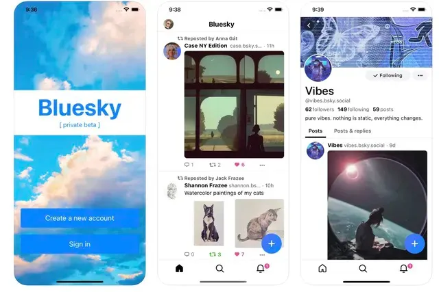 Bluesky social network