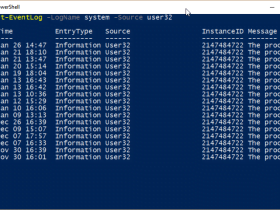 How to Document system events with Powershell