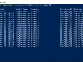 How to Document system events with Powershell