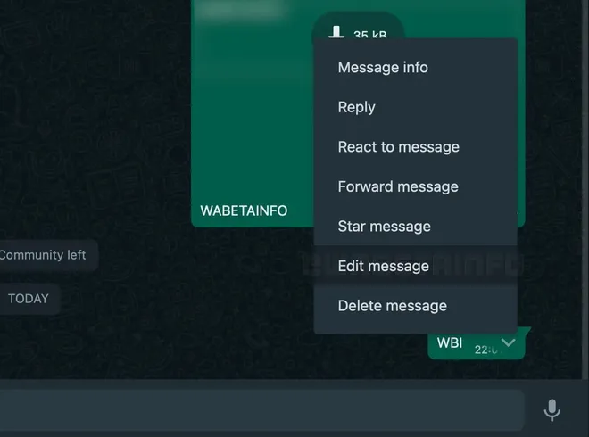 WhatsApp Beta testers can edit messages sent in the last 15 minutes