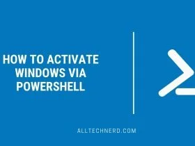 How to Activate Windows Via PowerShell