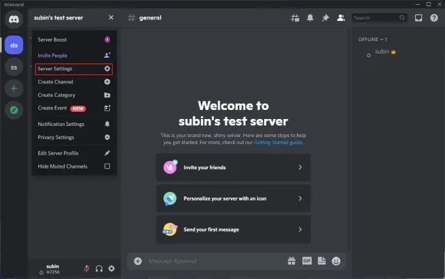 Discord Server on a PC