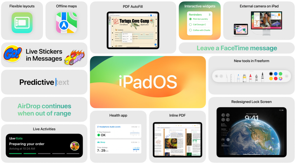 iPadOS 17 hits the public on September 18, 2023