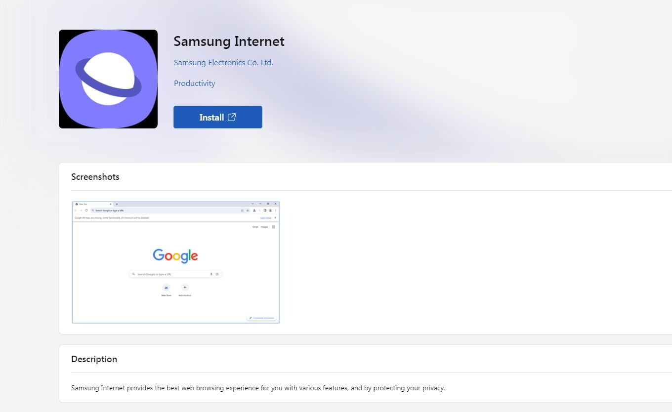 Samsung Launches Cross-Platform Web Browser for Windows