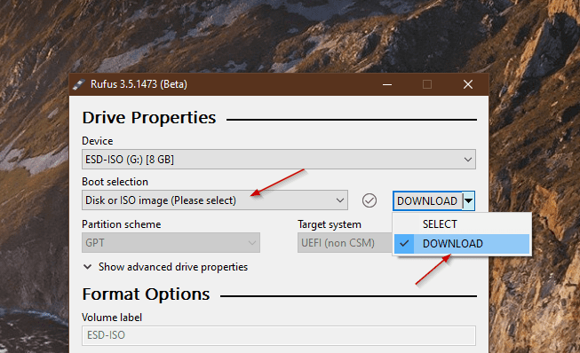 Downlaod Windows 10 Using Rufus
