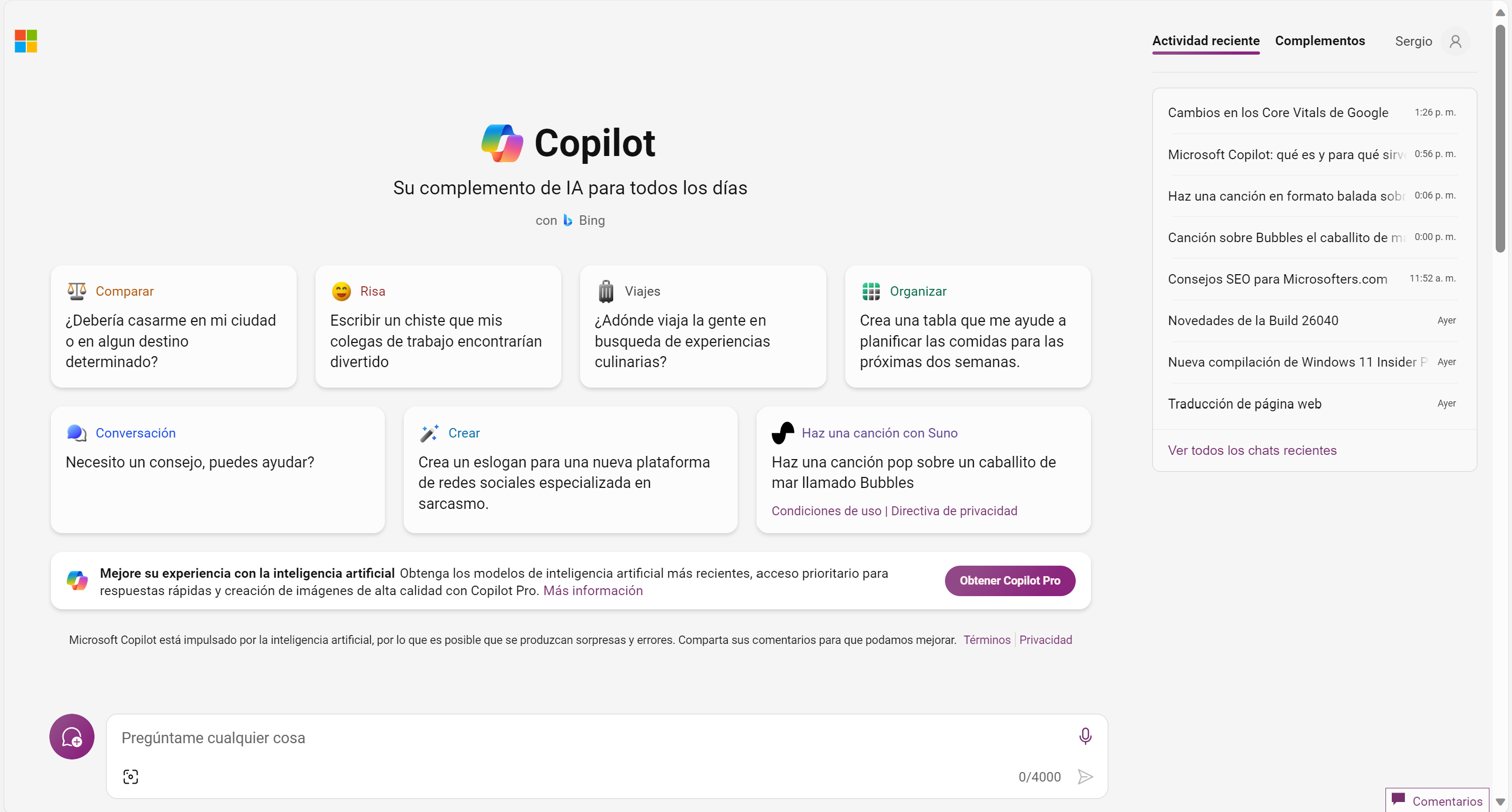 Copilot website