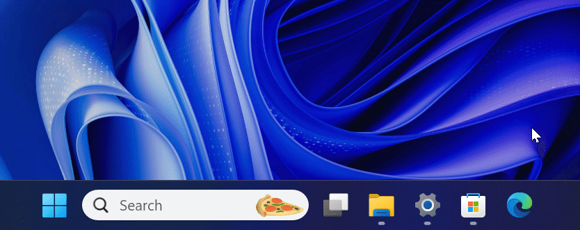 The new taskbar animations in Windows