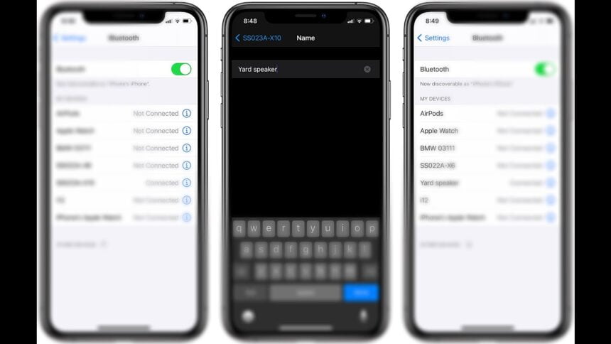 Bluetooth Name on iPhone