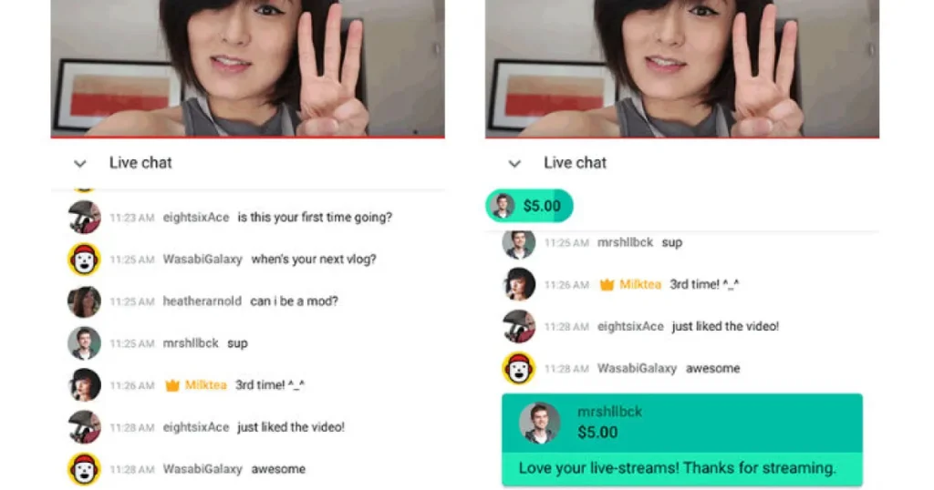 Youtube Super Chat