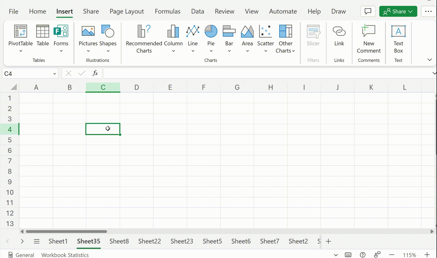 Autofill in Excel on the web