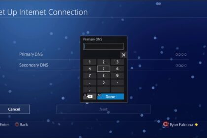 Setup PS4 to Connect Internet manually