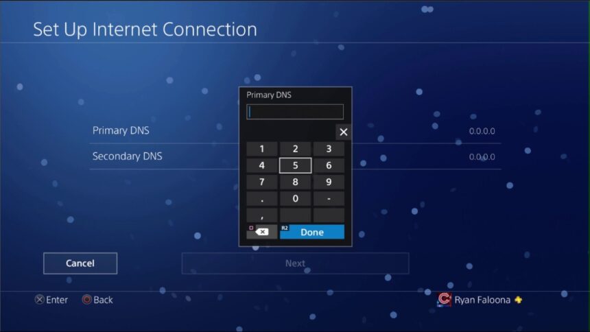 Setup PS4 to Connect Internet manually