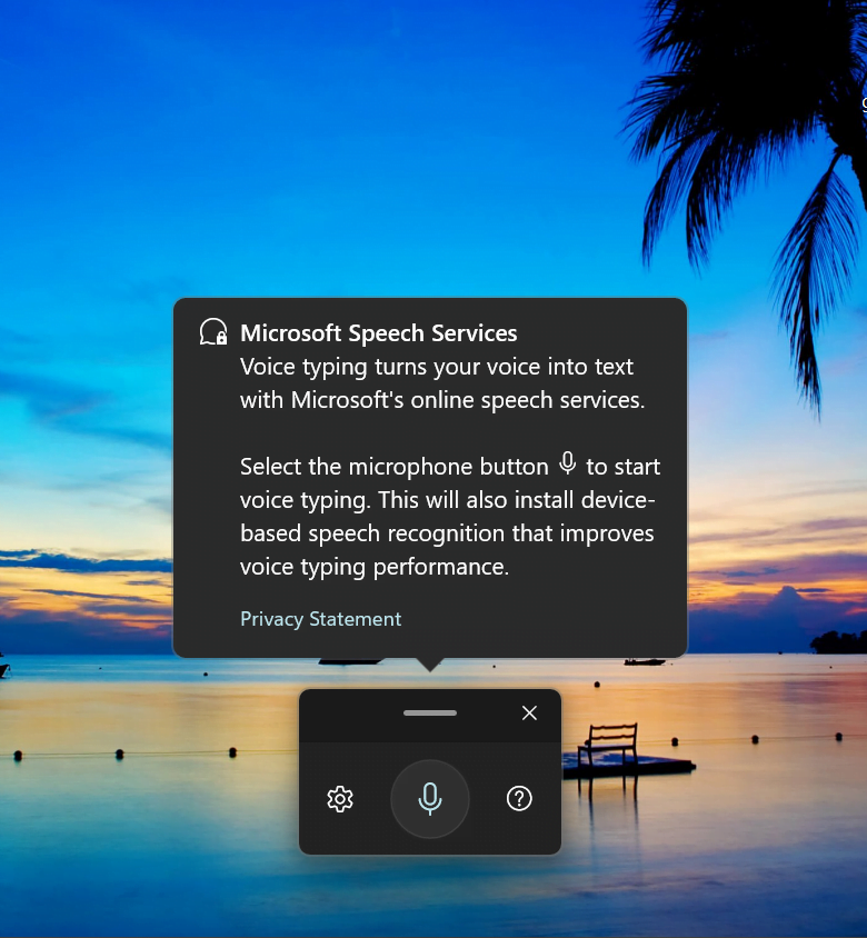 enable voice recognition in Windows 11