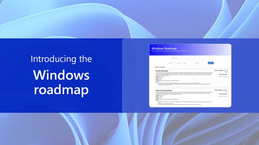 Microsoft Shares Comprehensive Roadmap and Upcoming Functions