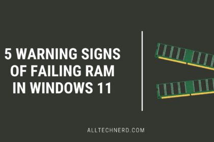 Warning Signs of Failing RAM in Windows 11