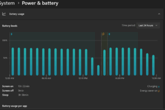 Check Battery Status in Windows