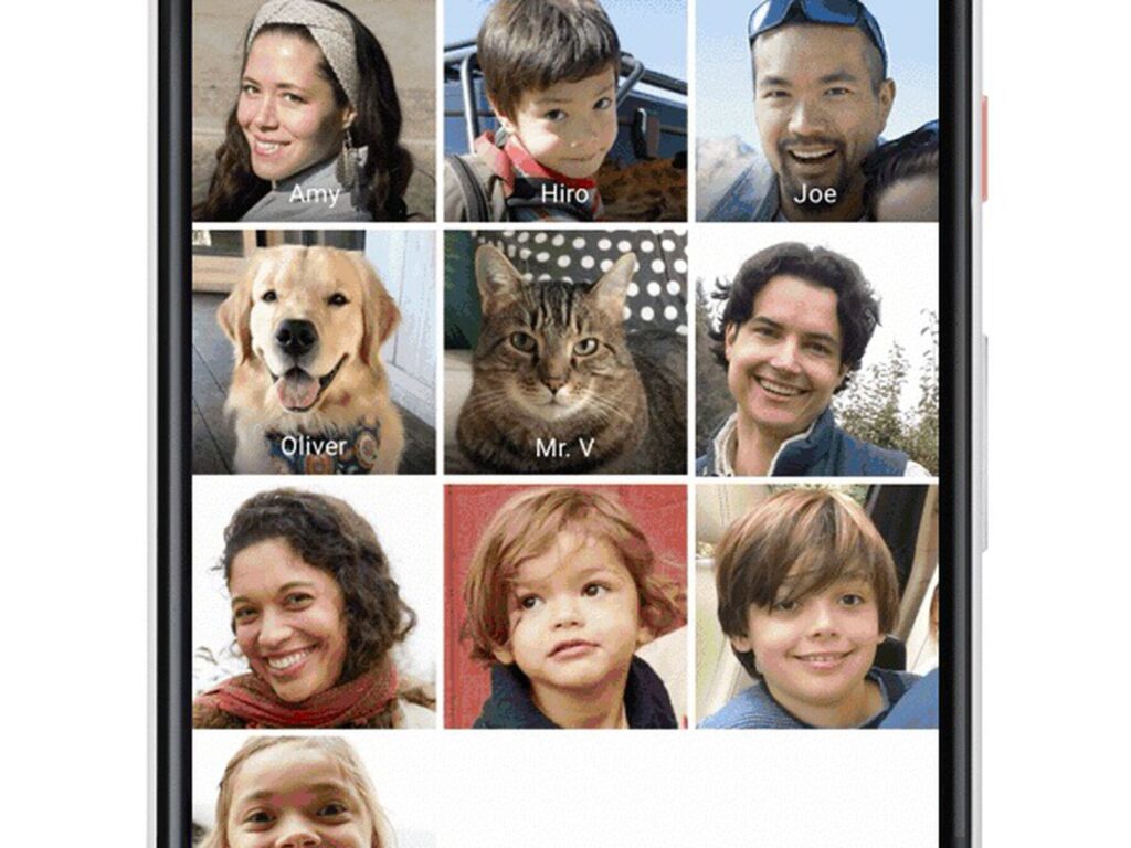 People and Pets Recognition Google Photos