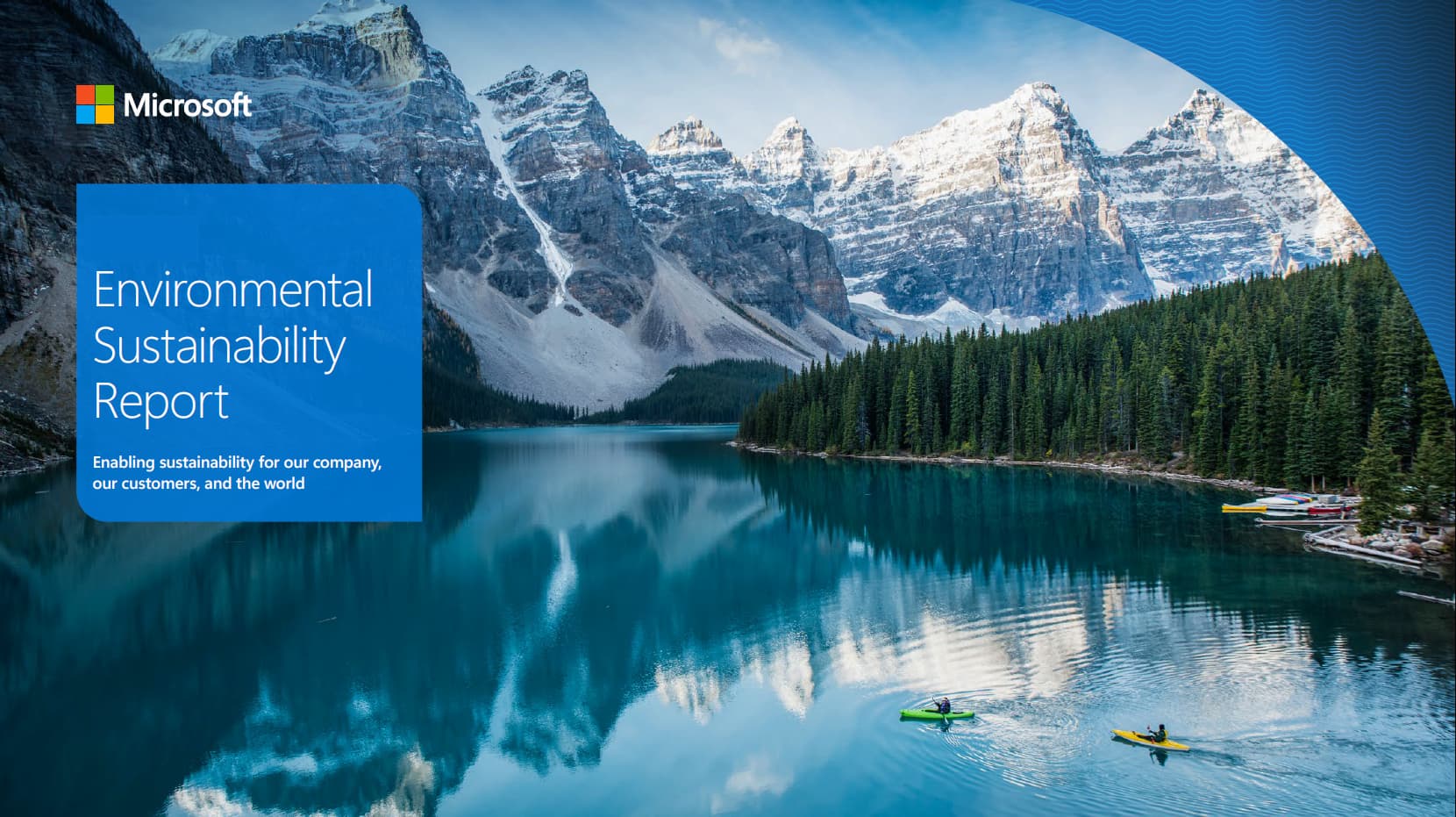 Microsoft sustainability report image