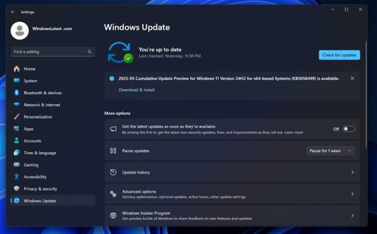 Windows Update Image