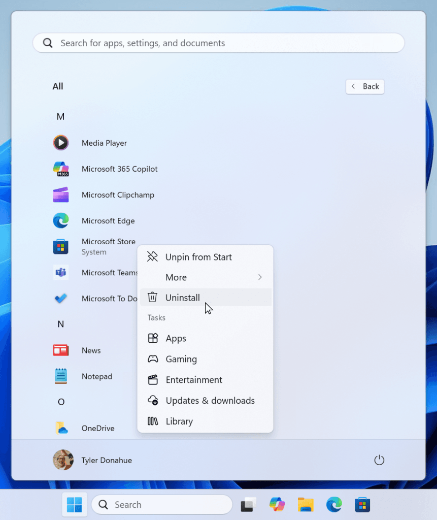 It is now possible to uninstall the Microsoft Store