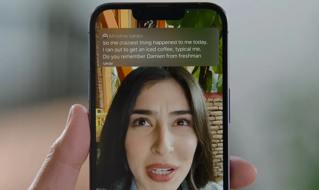 Live Captions in Calls iphone