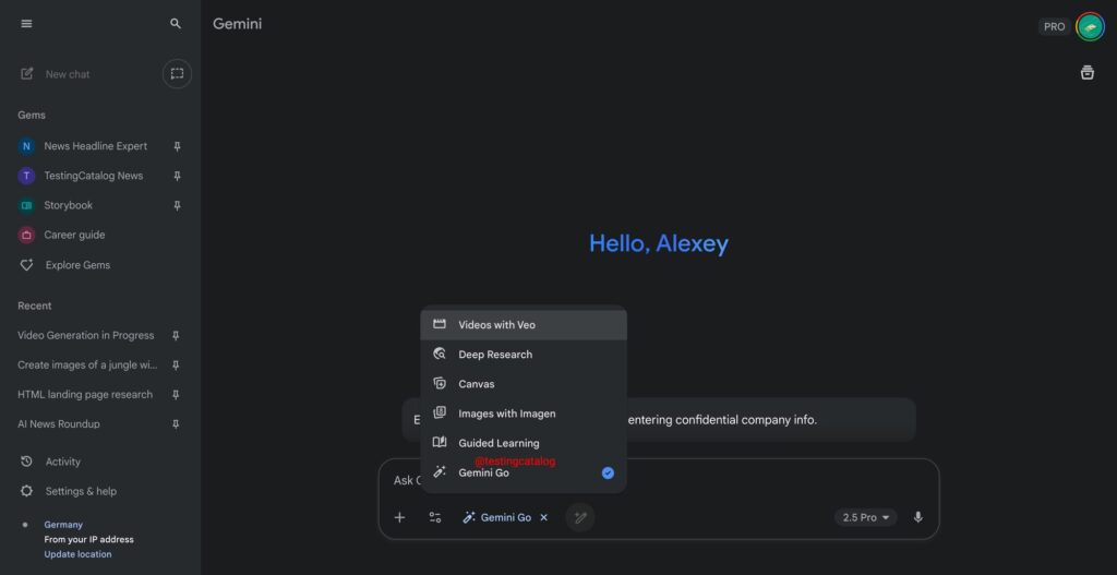 Agent Mode Gemini