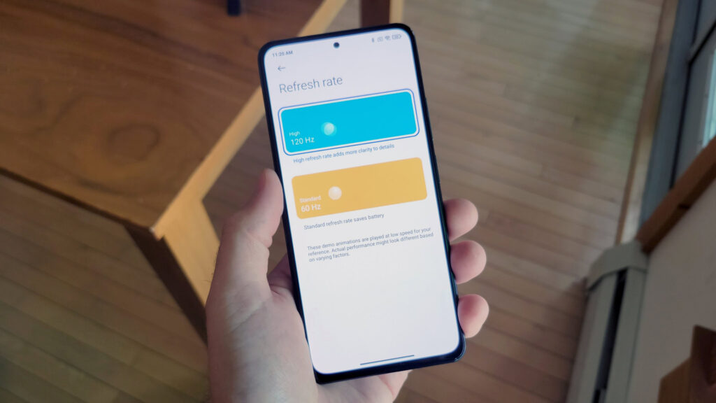 High Refresh Rate and Resolution Mobile