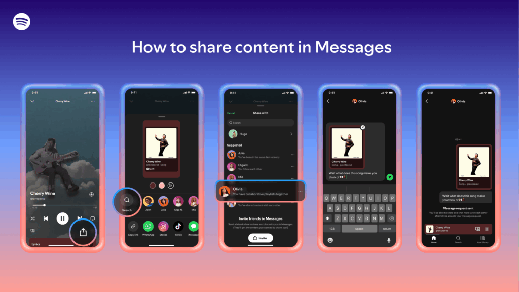 How-to-share-content-to-a-chat-spotify