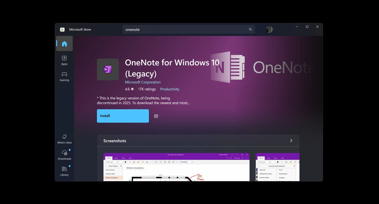 ONENOTE IMAGE FOR WINDOWS 10