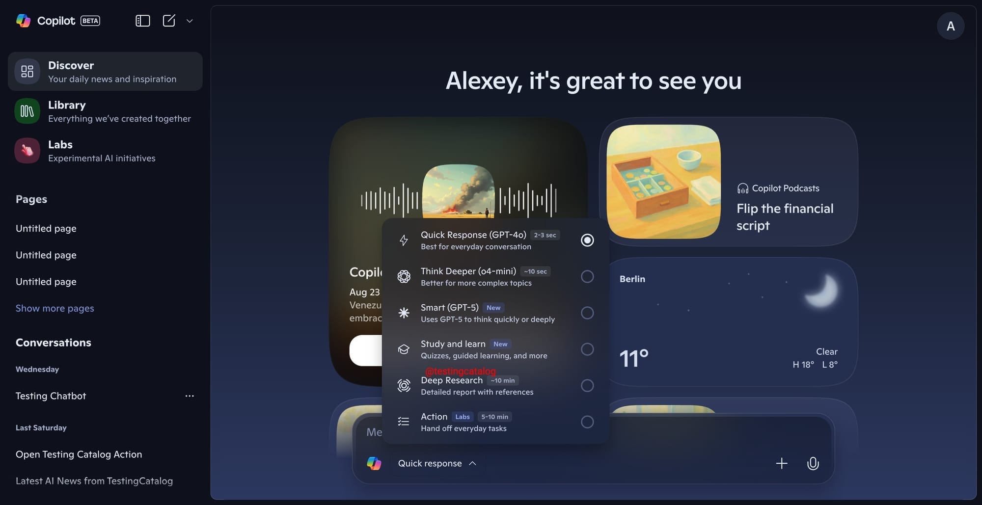 Microsoft Copilot "Study and Learning" Mode