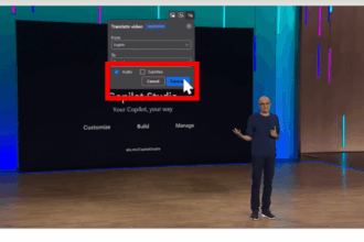 Microsoft Edge Live Audio Translation