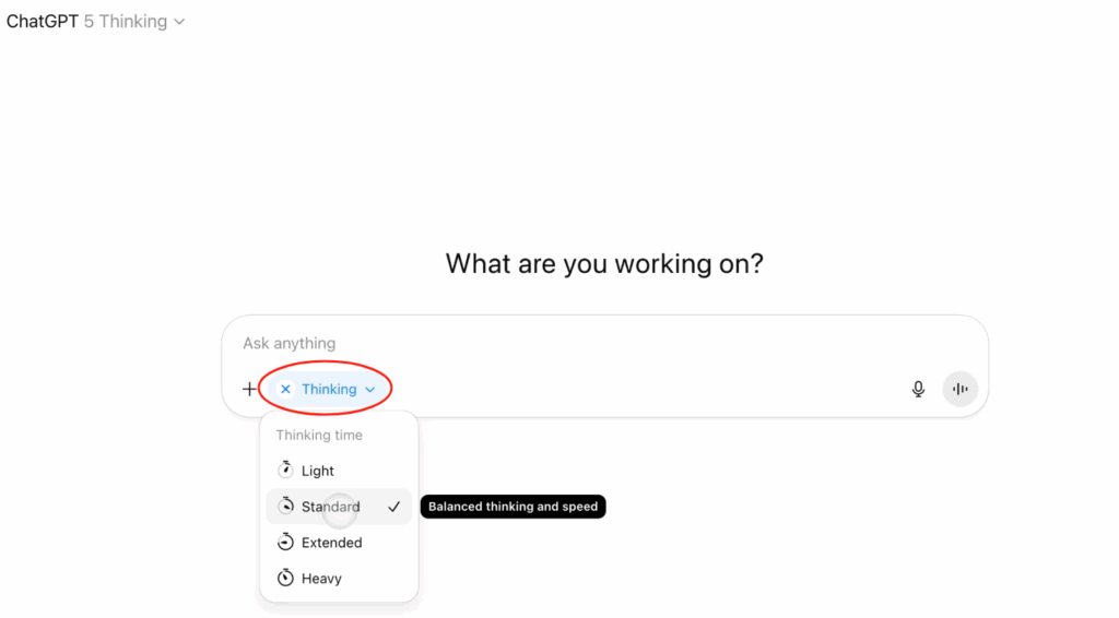 OpenAI Introduces Thinking Time Controls for GPT-5 Model