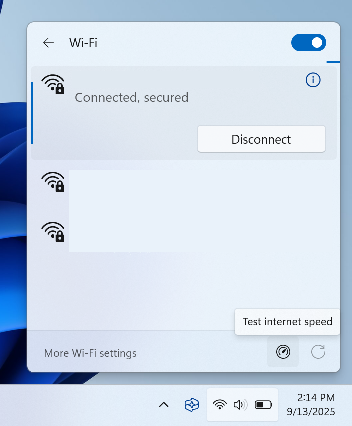 Internet Speed Test Windows 11