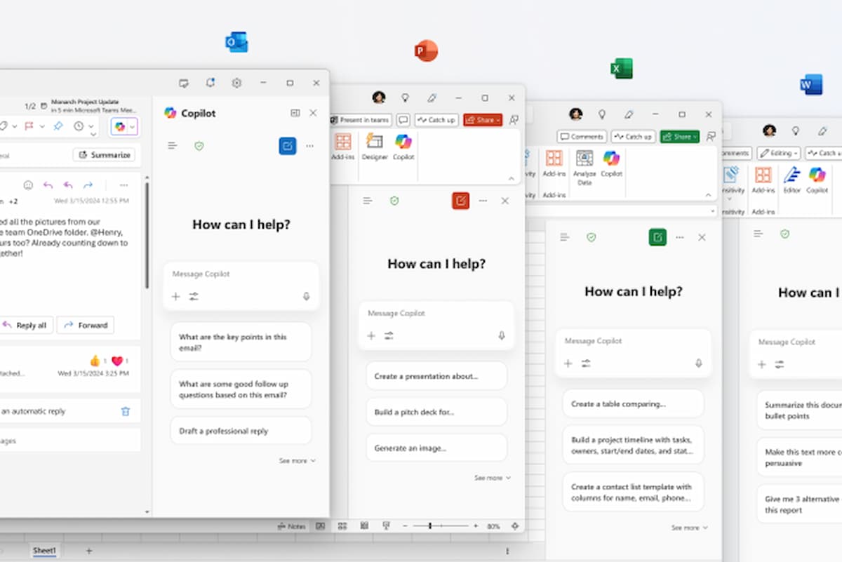Microsoft's office suite image