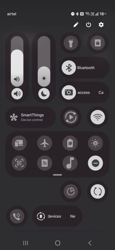 Samsung One UI 8.5 Quick Panel